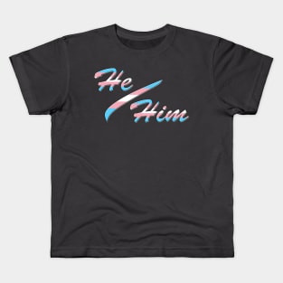 My Pronouns: He/Him Kids T-Shirt